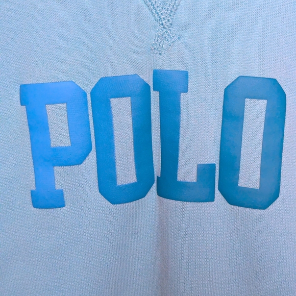 Polo Ralph Lauren Women’s Big Fit Fleece Hoodie Sweatshirt Aqua Size SP Petite - Picture 6 of 15
